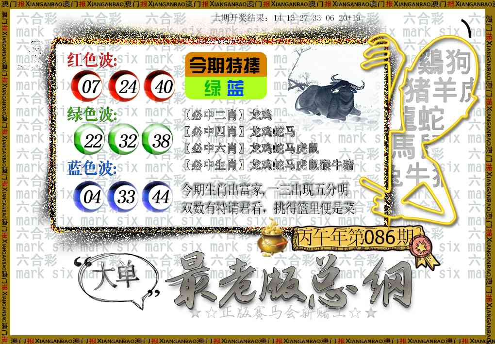 086期最老版总纲[图]